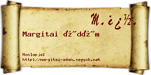 Margitai Ádám névjegykártya